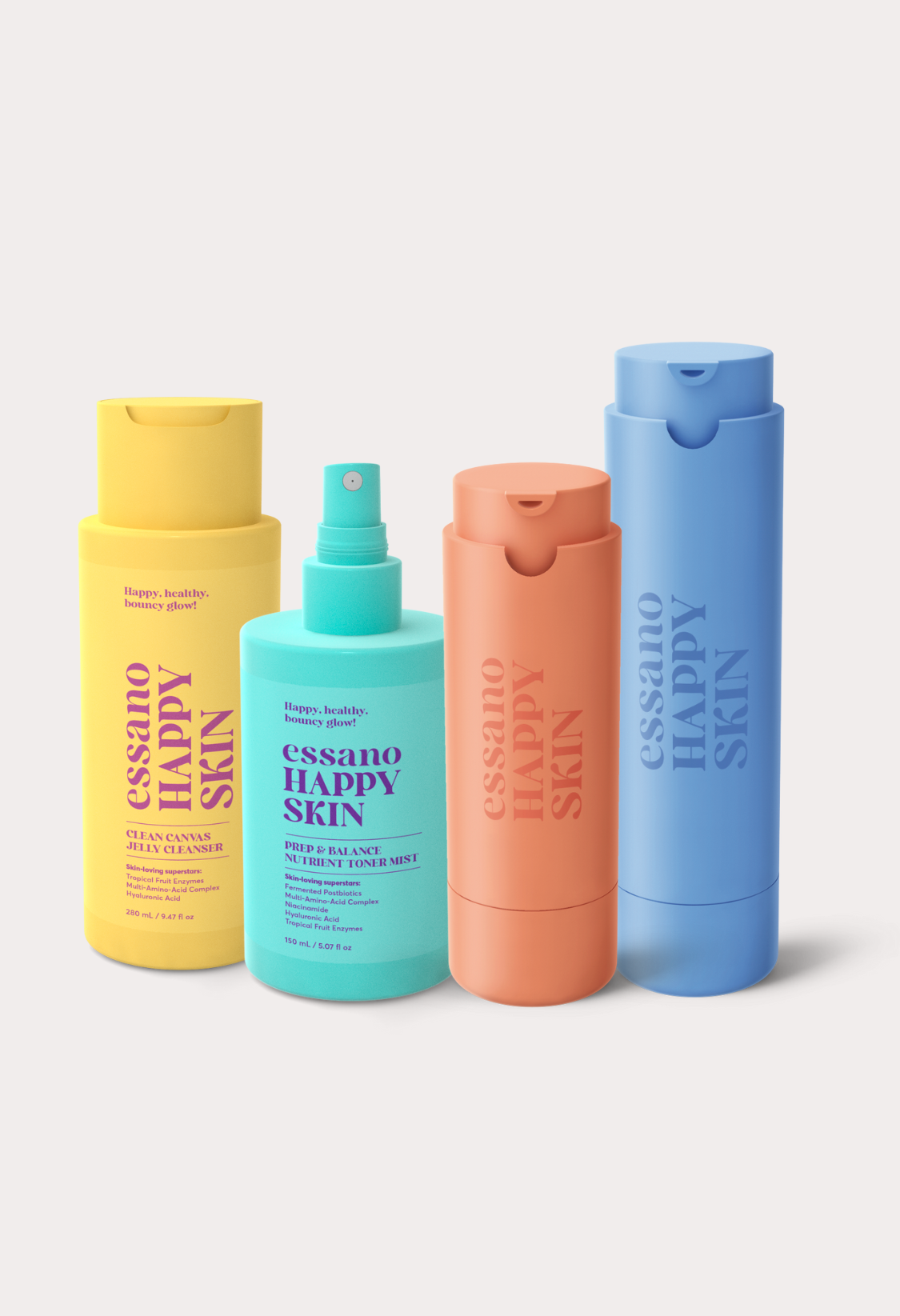 Happy Skin Routine Bundle - Steps 1-4