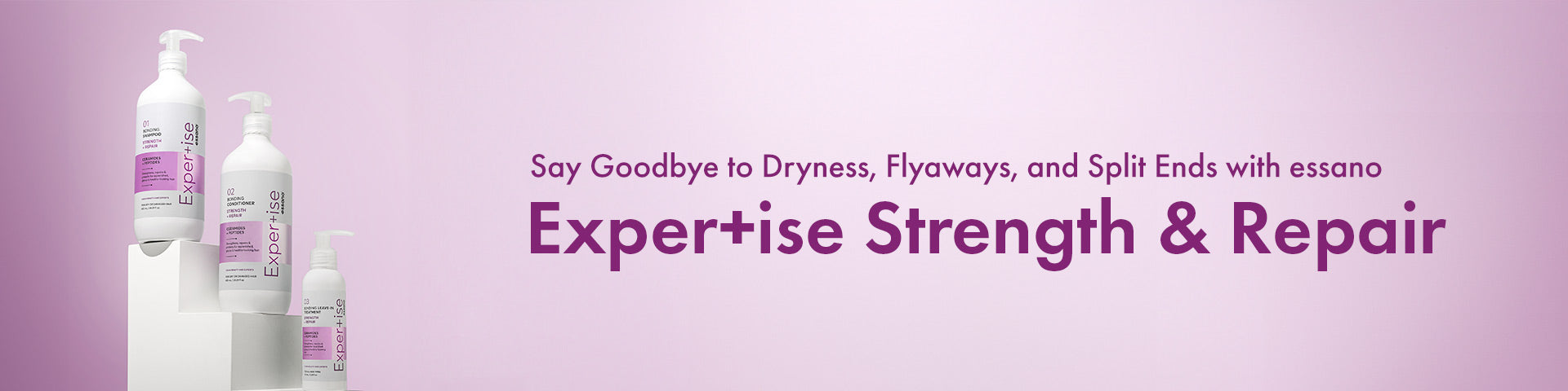 Tame Your Mane: Say Goodbye to Dryness, Flyaways, and Split Ends with essano Exper+ise Strength & Repair